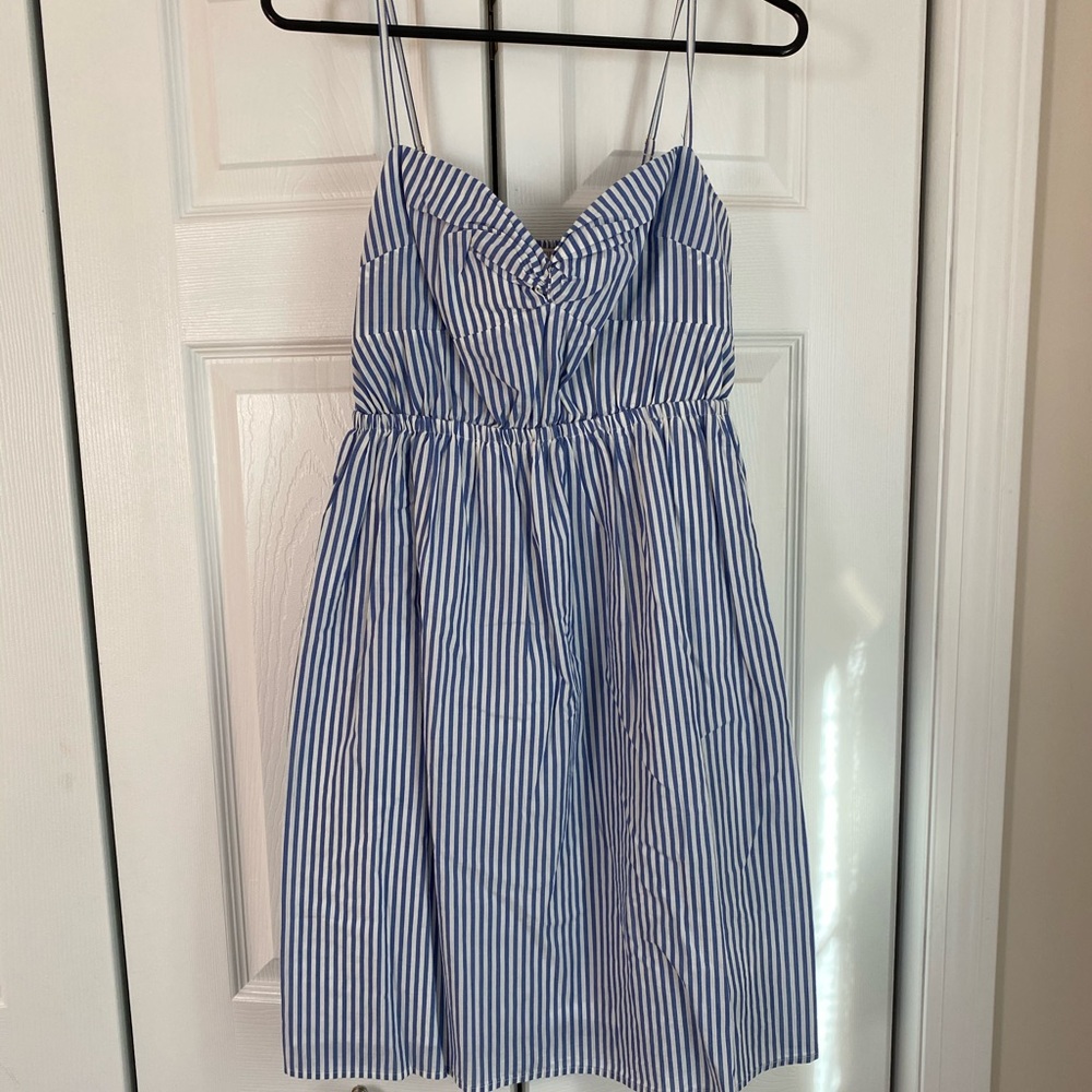 J. Crew Factory seersucker dress